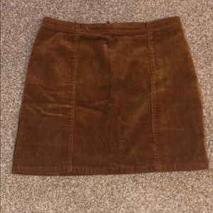 Corduroy mini skirt